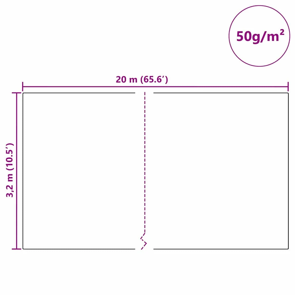 Fleece na ochranu rastlín pred mrazom Biela 20 x 3,2 m