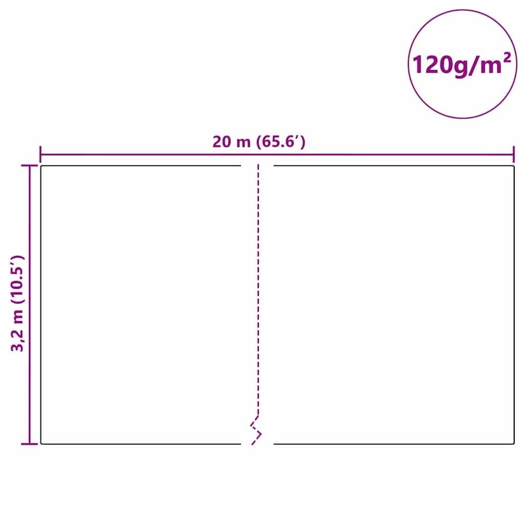 Fleece na ochranu rastlín pred mrazom Biela 20 x 3,2 m