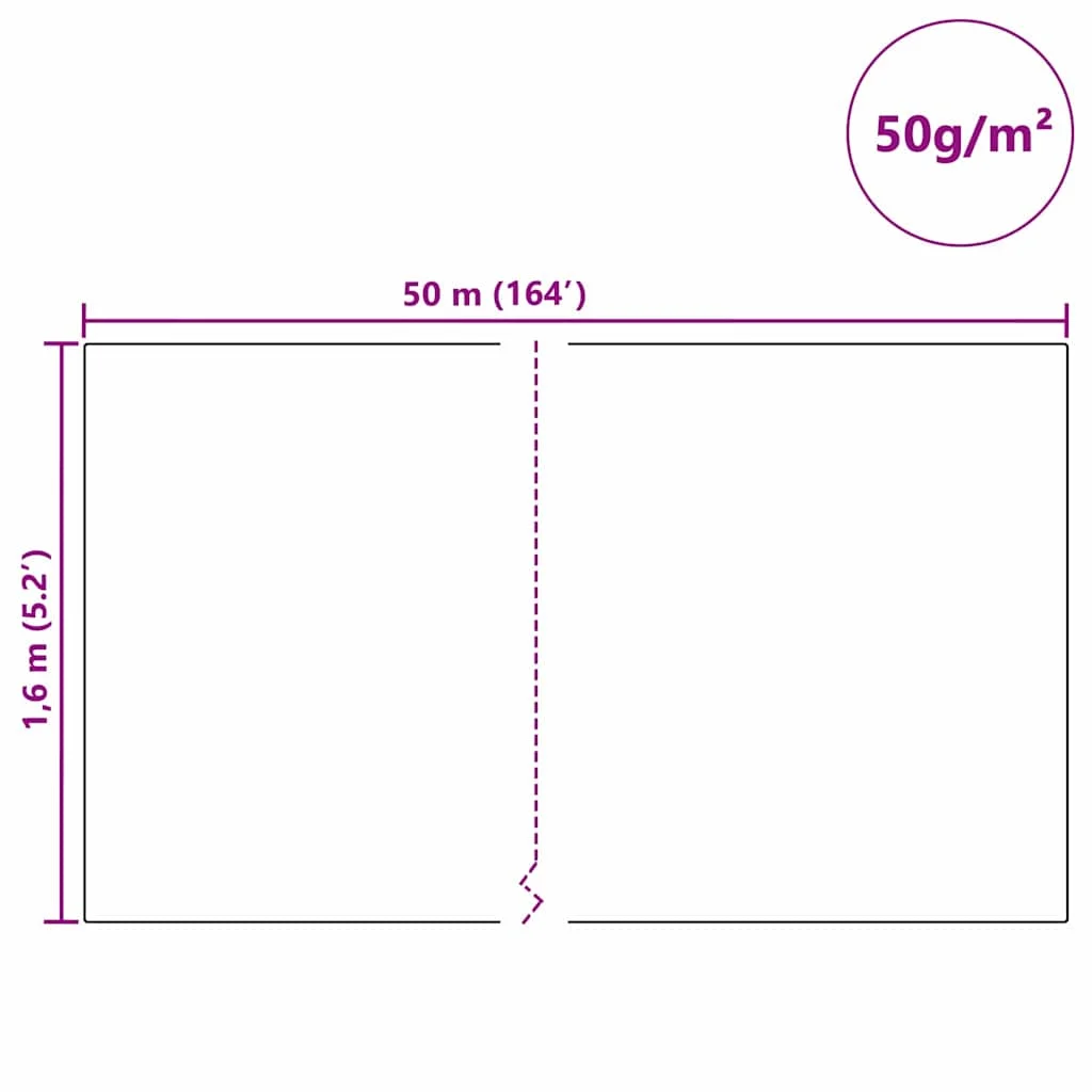 Fleece na ochranu rastlín pred mrazom Béžová 50 x 1,6 m