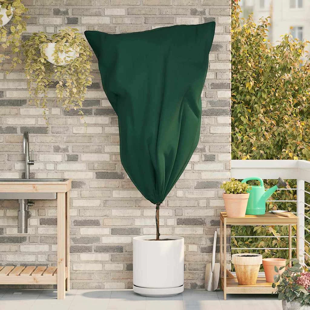 Covers na fleece pre ochranu rastlín pred mrazom 10 pcs Zelená