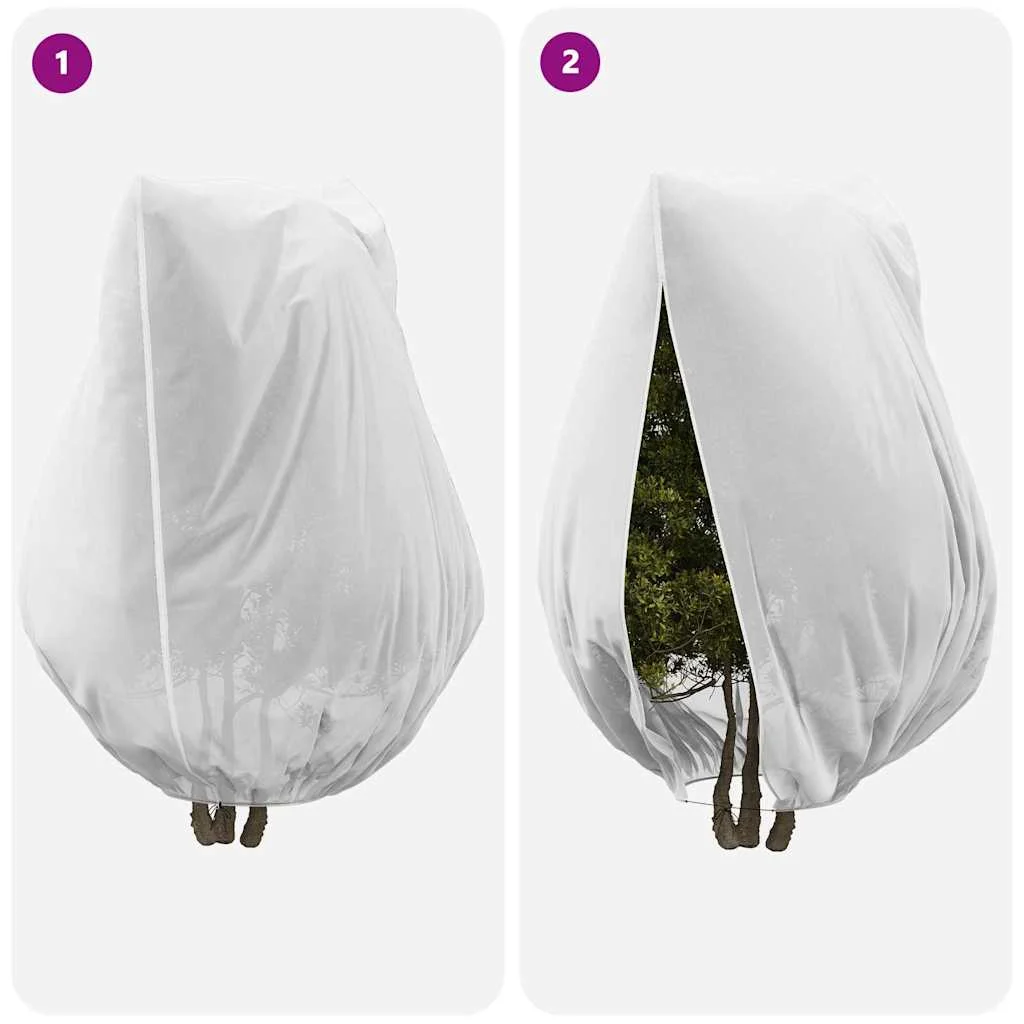 Covers na fleece pre ochranu rastlín pred mrazom 3 pcs Biela