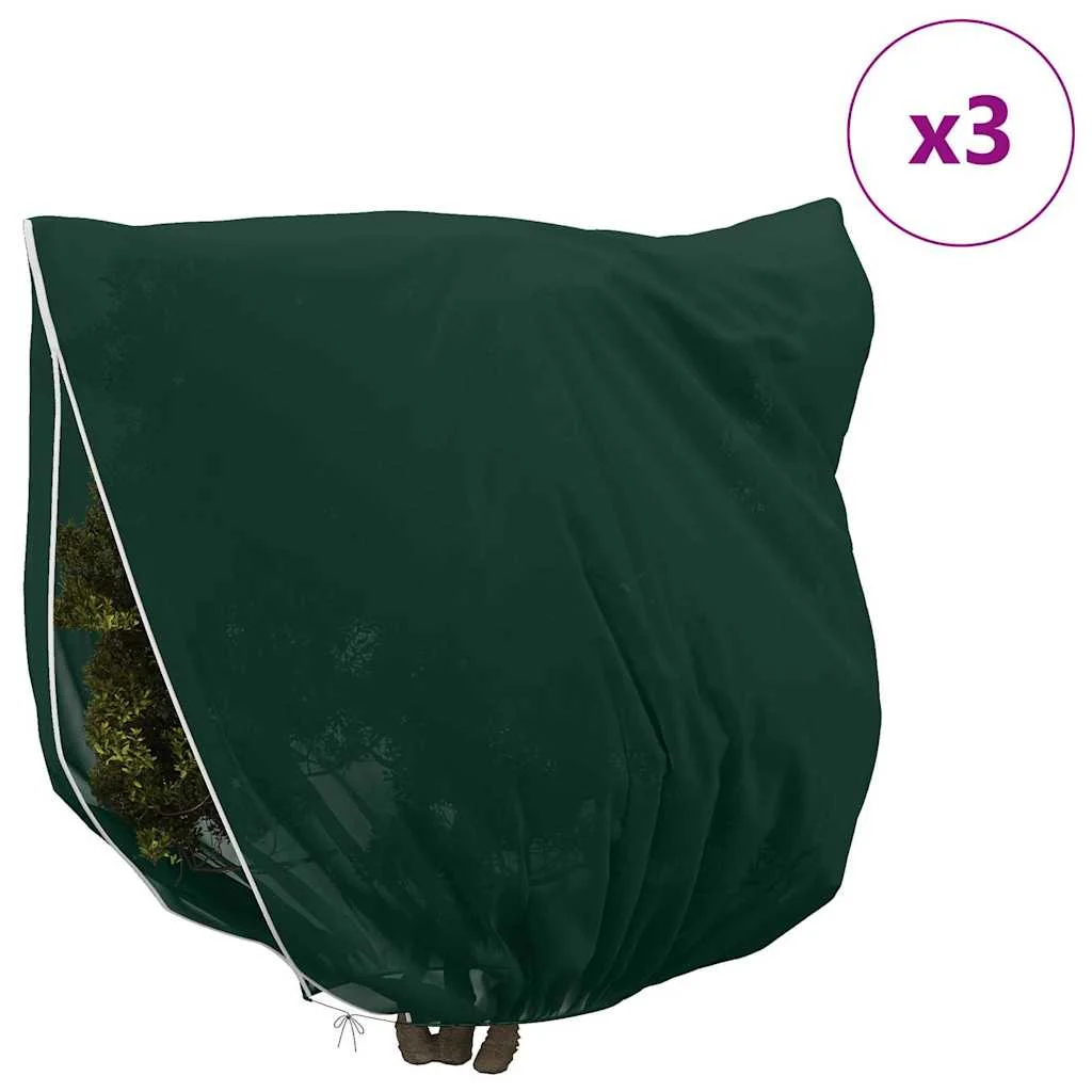 Covers na fleece pre ochranu rastlín pred mrazom 3 pcs Zelená