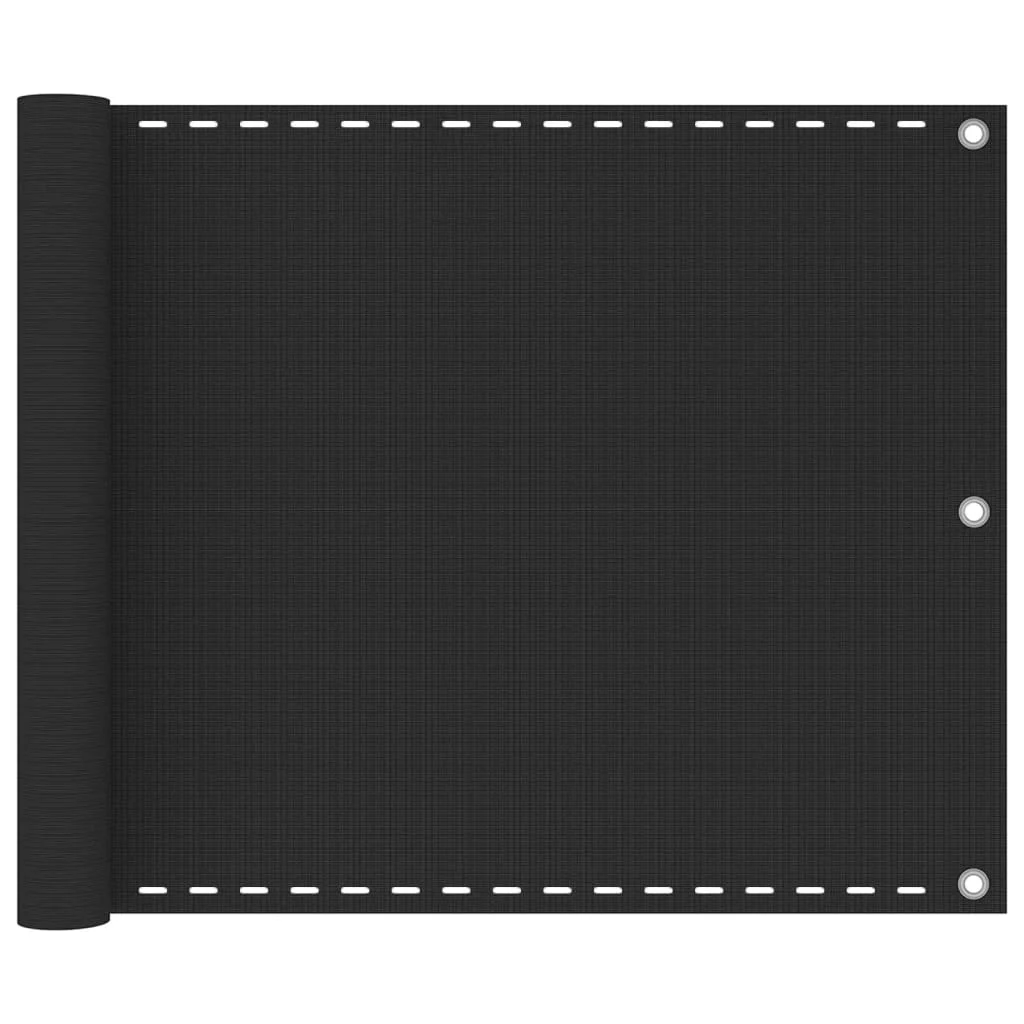 Tieniaca plachta na balkón z HDPE 75x500 cm antracitová