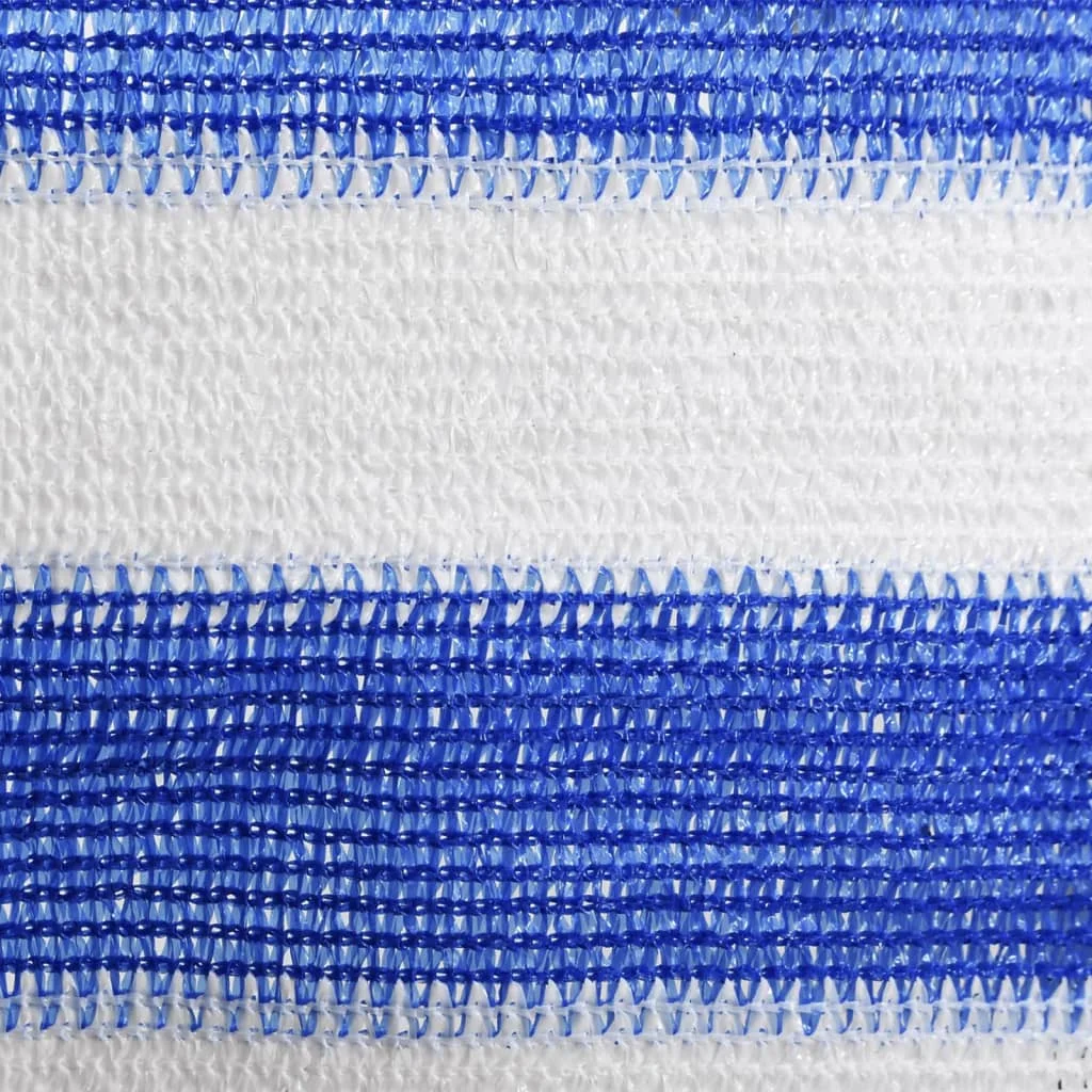 Balkónová markíza modrá a biela 90x400 cm HDPE