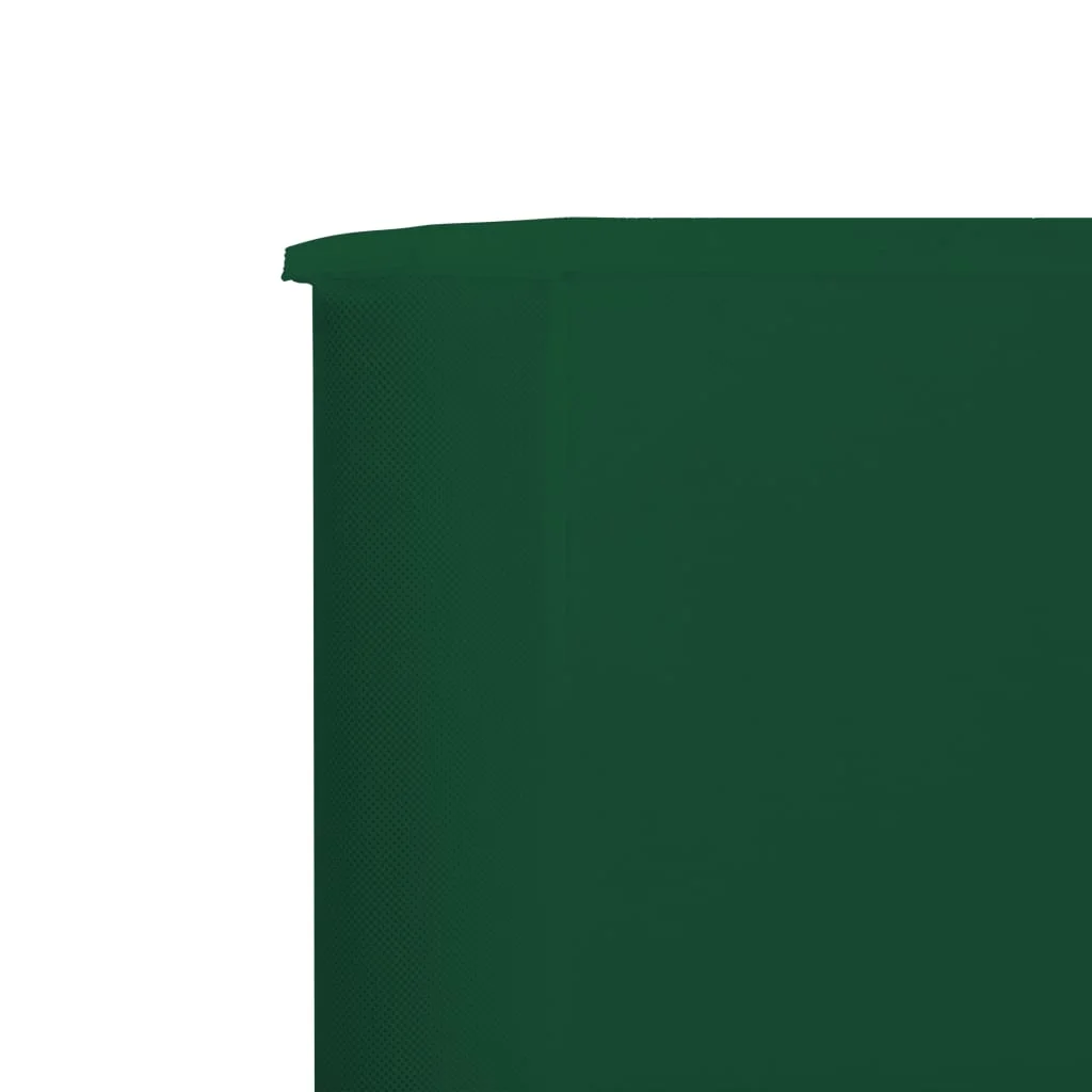 3-panelová zábrana proti vetru zelená 400x120 cm látková