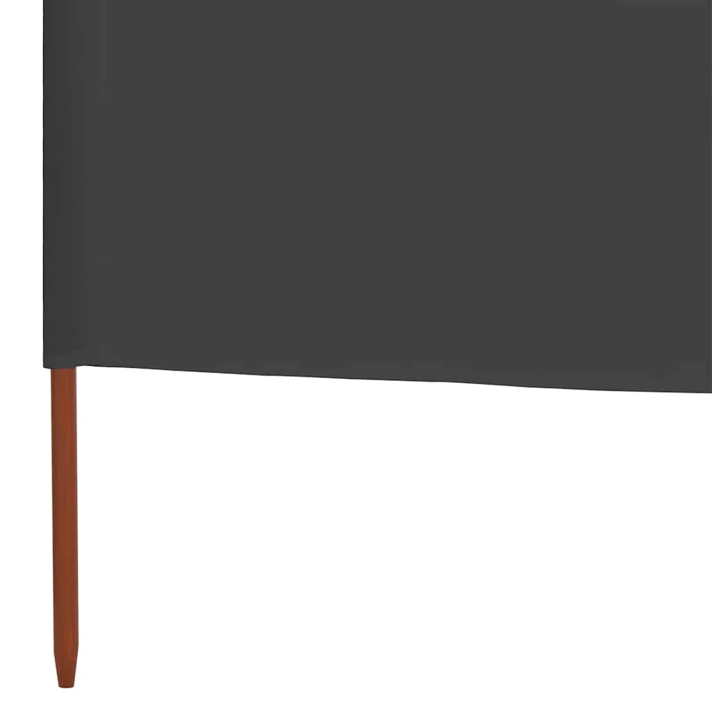 6-panelová zábrana proti vetru látková 800x120 cm antracitová