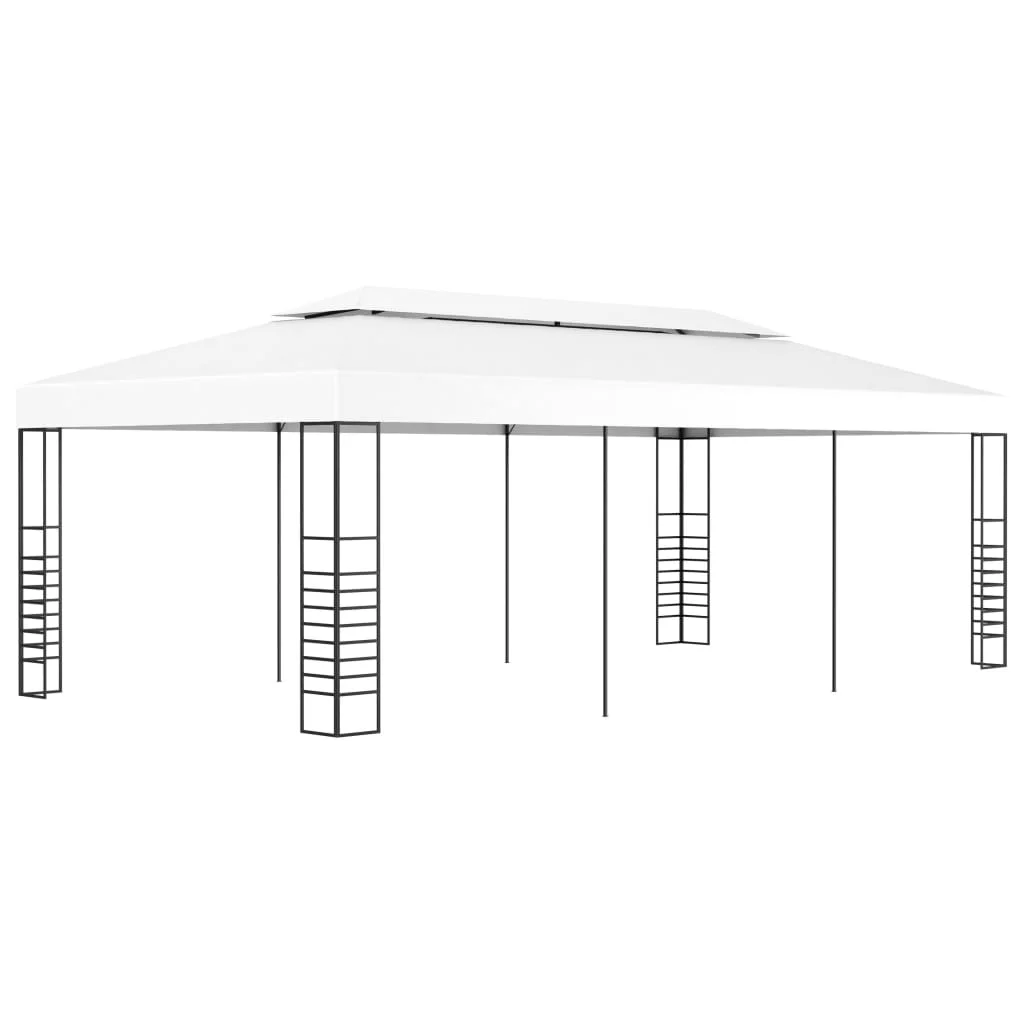 Záhradný altánok/stan 6x3 m, biely