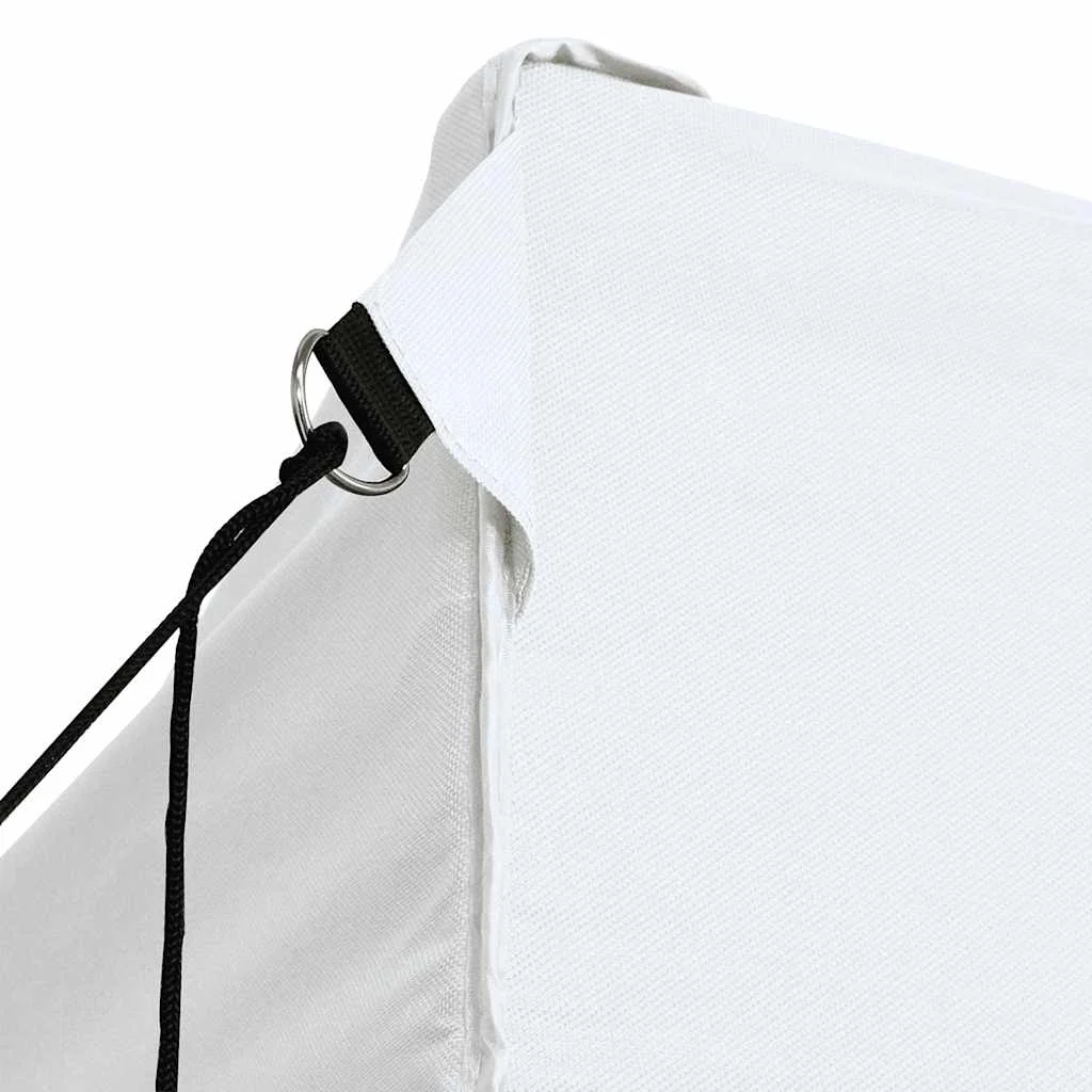 Profesionálny skladací párty stan s 3 stenami biely 280x410x315 cm oceľový