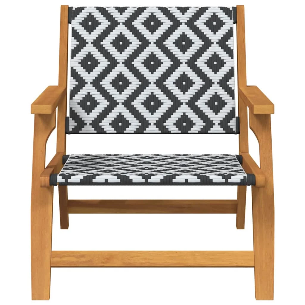 Záhradný nábytok 2 pcs Biela 67 x 78 x 73 cm Akáciový masív