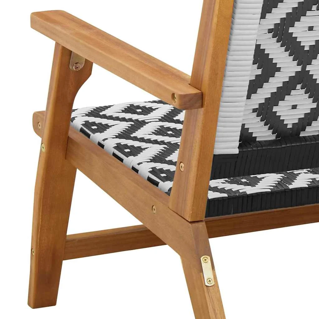 Záhradný nábytok 2 pcs Biela 67 x 78 x 73 cm Akáciový masív