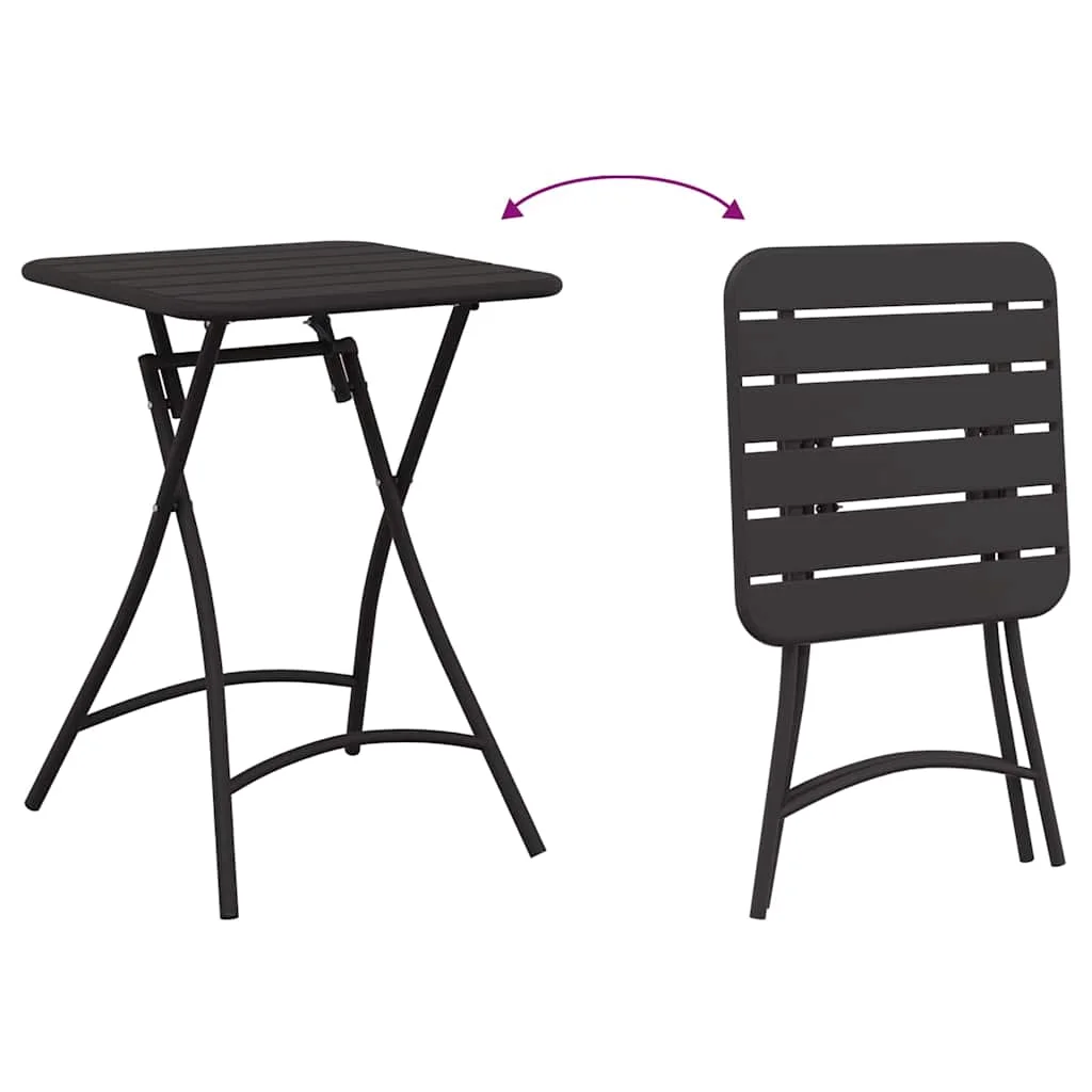 Bistro stôl Antracit 55 x 55 x 72,5 cm Práškovaná oceľ
