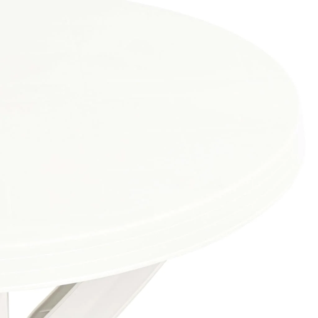 Bistro stolík biely priemer 70 cm plast