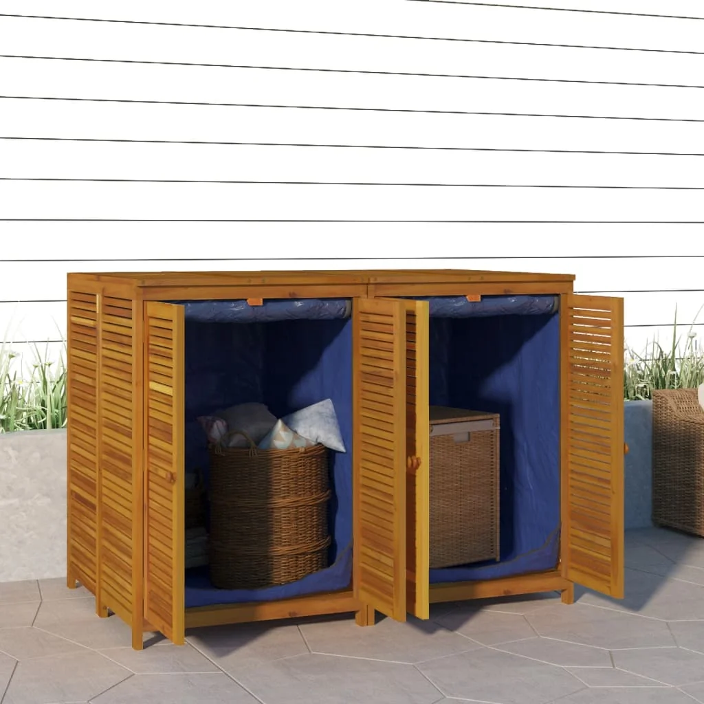 Záhradný úložný box 140x87x104 cm masívne akáciové drevo