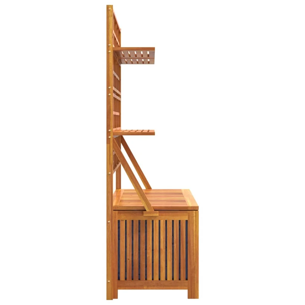 Úložný box s mriežkou 99x50x160 cm akáciový masív