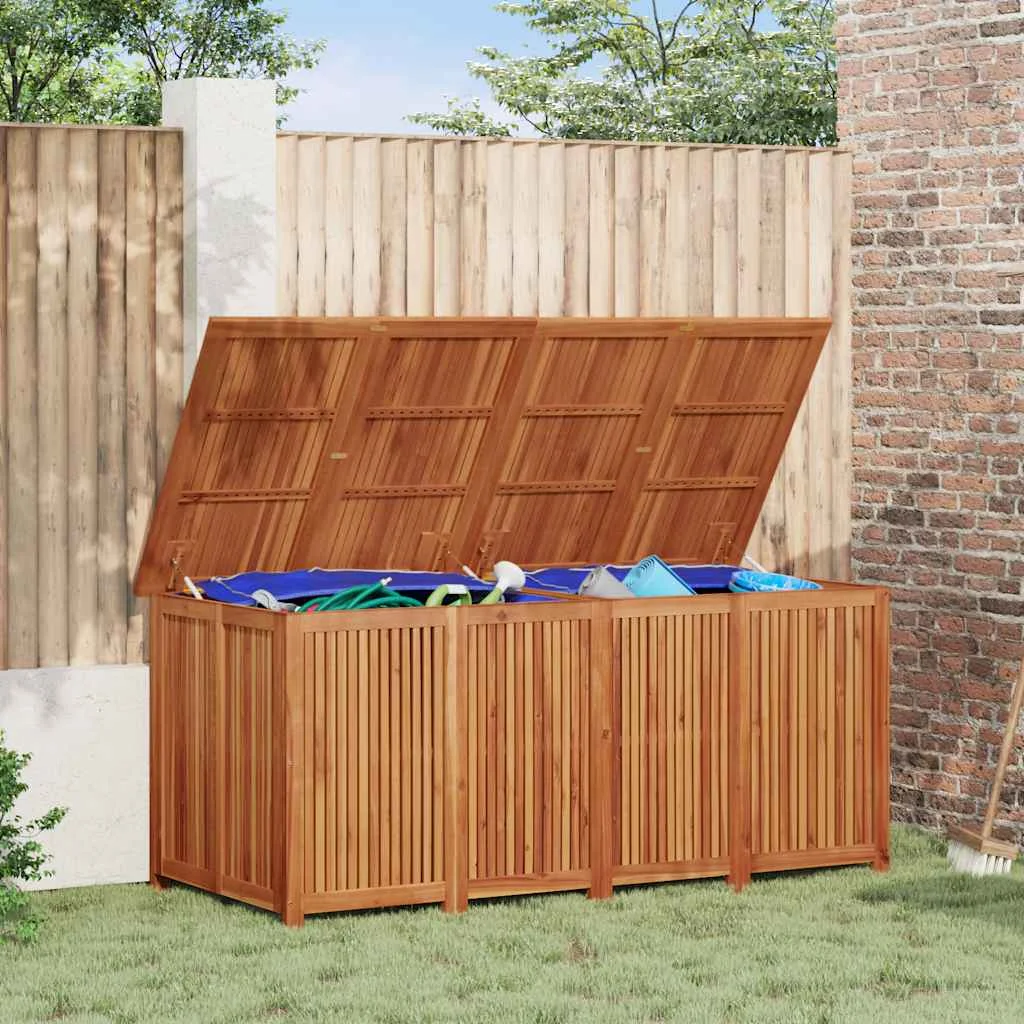 Záhradný úložný box 200x80x75 cm masívne akáciové drevo 