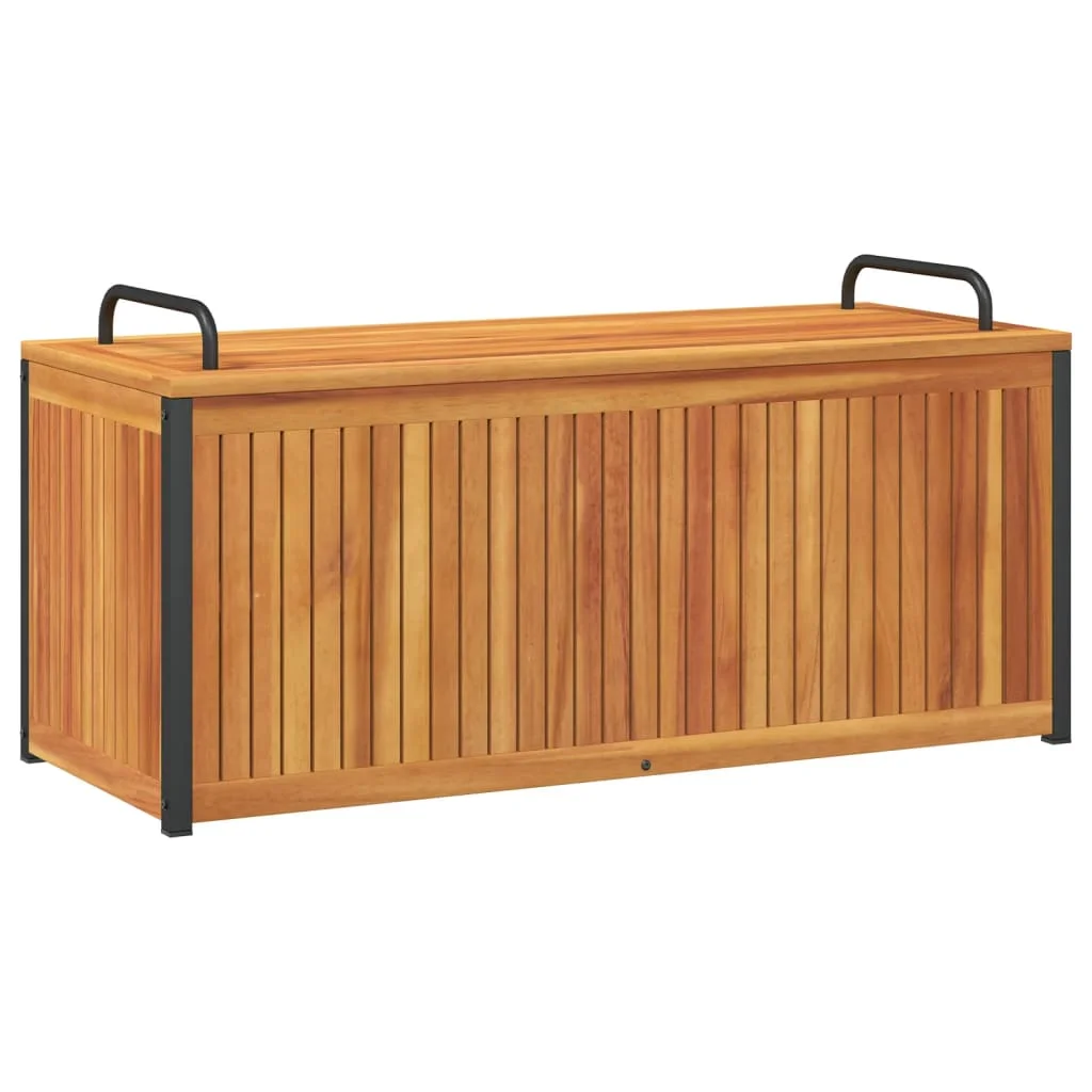 Vonkajší box na vankúše 110x45x42/53 cm masívna akácia a oceľ