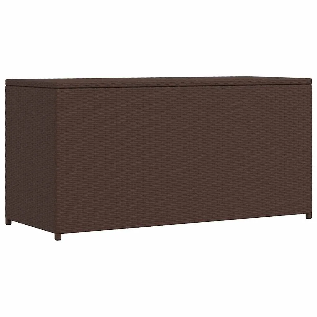Záhradný úložný box hnedý 120x50x60 cm polyratanový