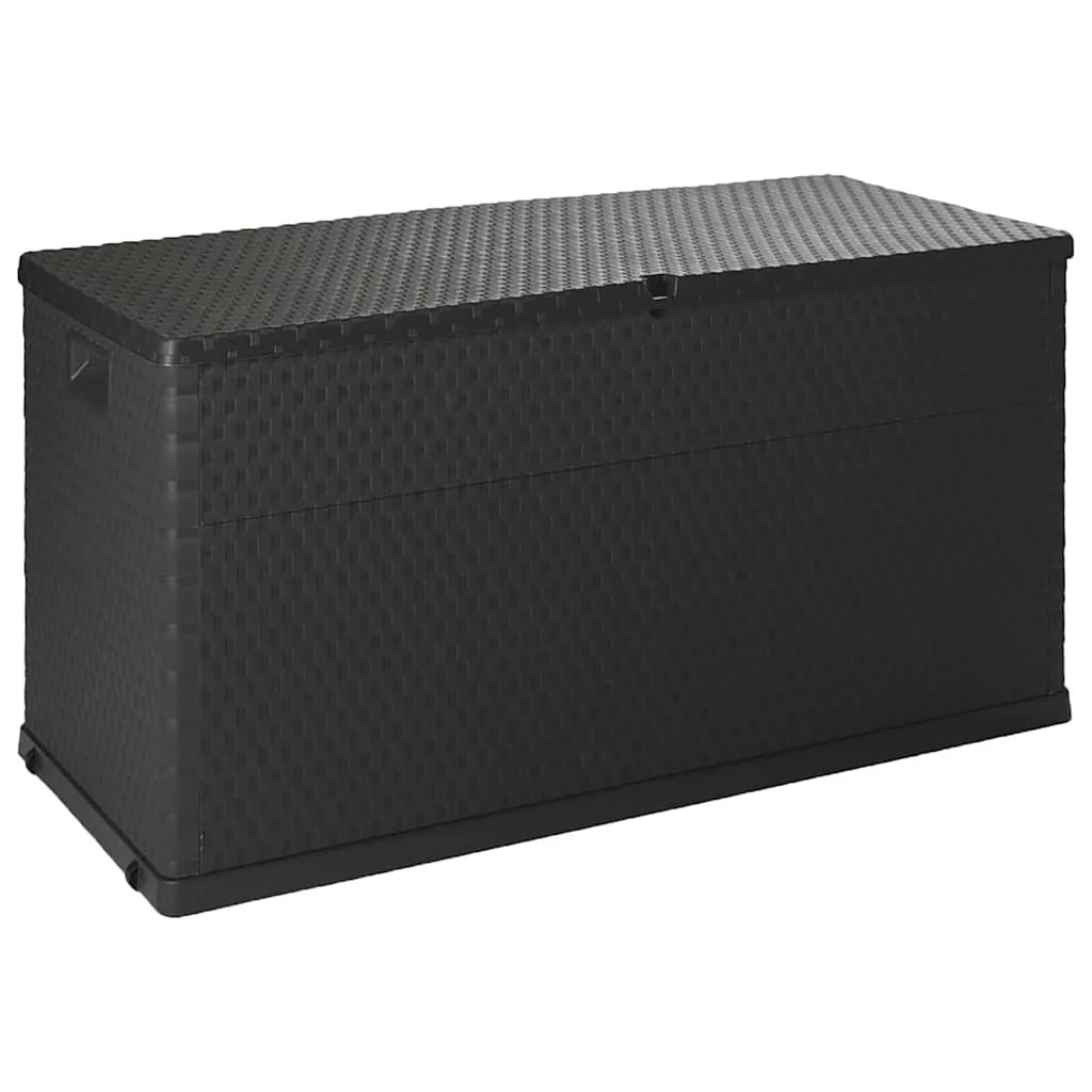 Záhradný úložný box, antracitový 120x56x63 cm, PP ratan