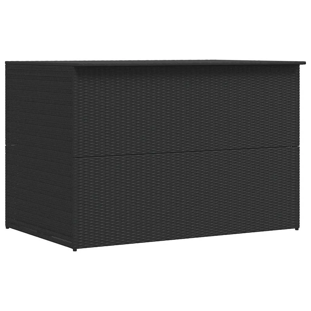Záhradný úložný box čierny 150x100x100 cm polyratanový
