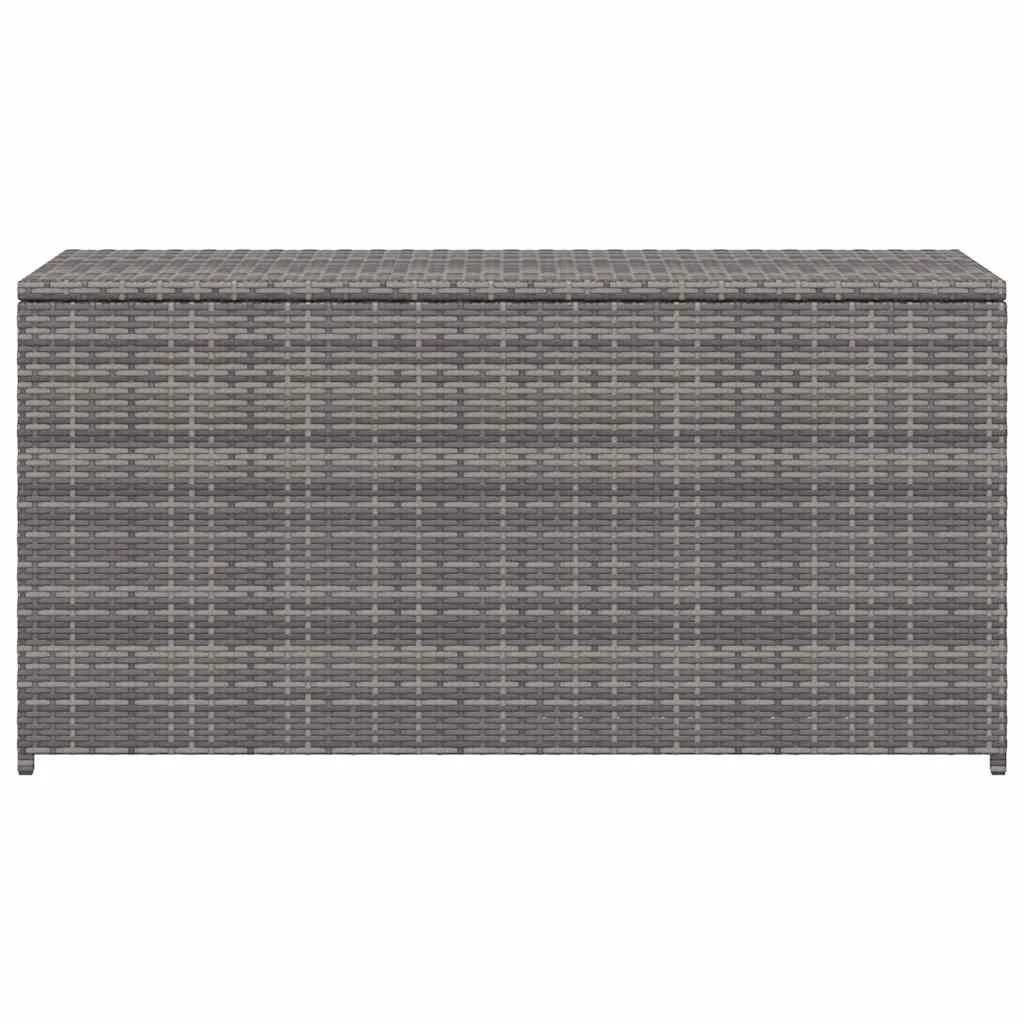 Záhradný úložný box, sivý 120x50x60 cm, polyratan