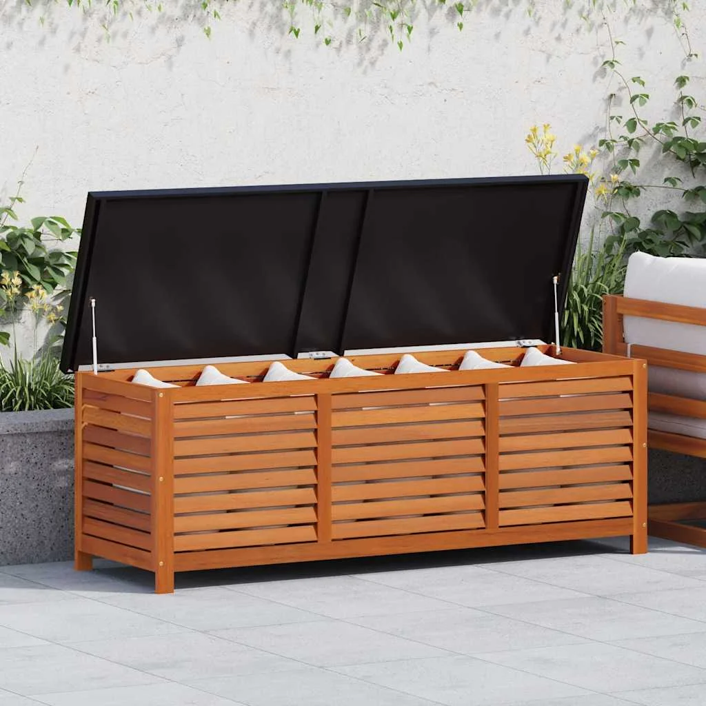 Záhradný úložný box 150x50x55 cm masívne eukalyptové drevo
