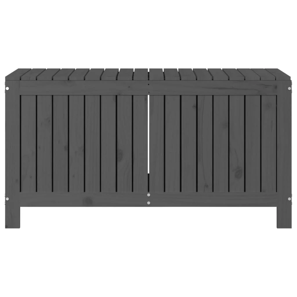 Záhradný úložný box sivý 115x49x60 cm masívna borovica