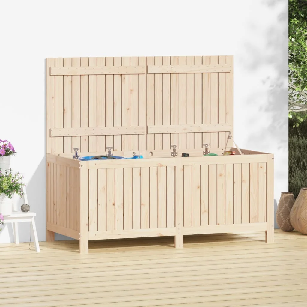 Záhradný úložný box 147x68x64 cm masívna borovica