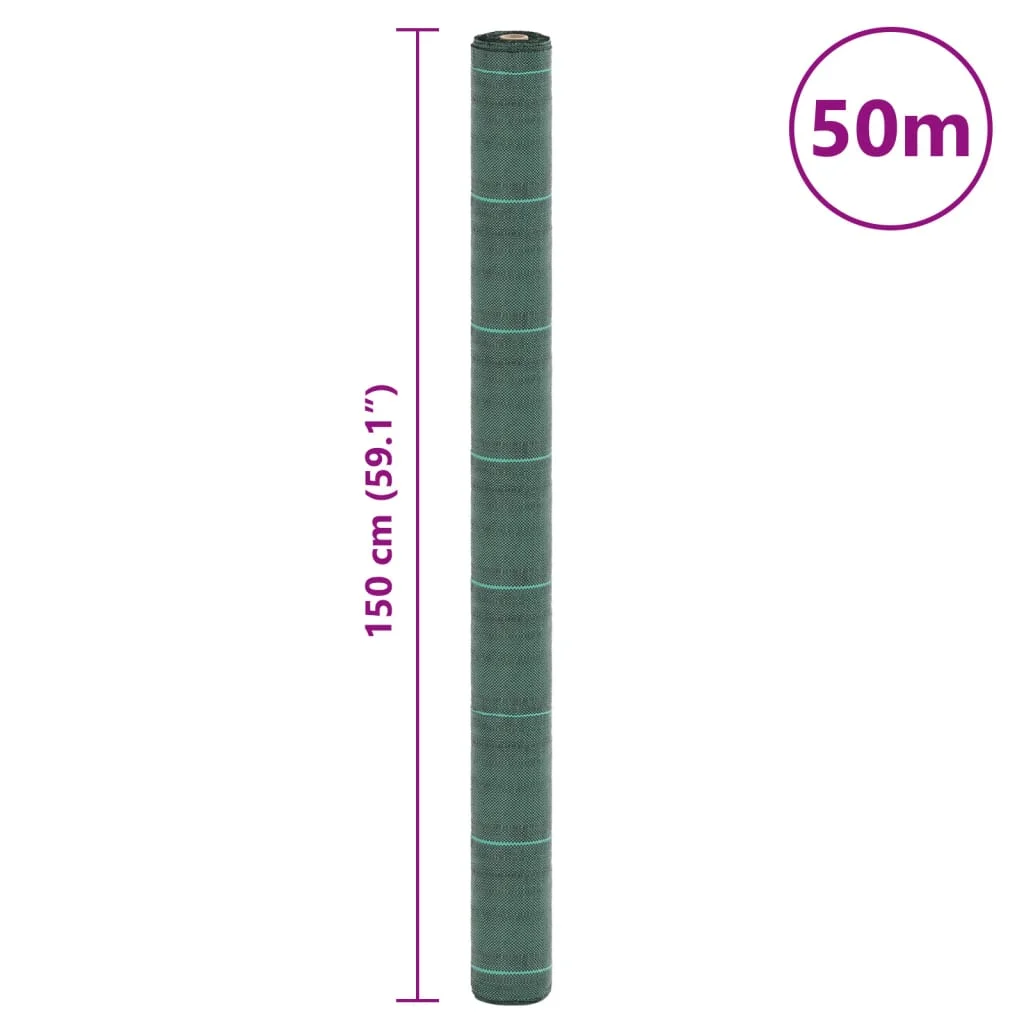 Membrána proti burine zelená 1,5x50 m PP