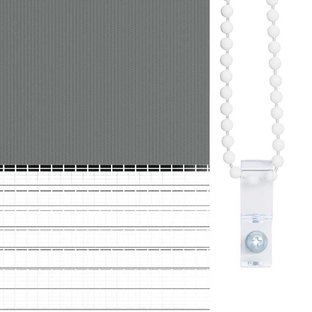 Zebra roleta tmavošedá 100x100 cm šírka látky 95,9 cm polyester