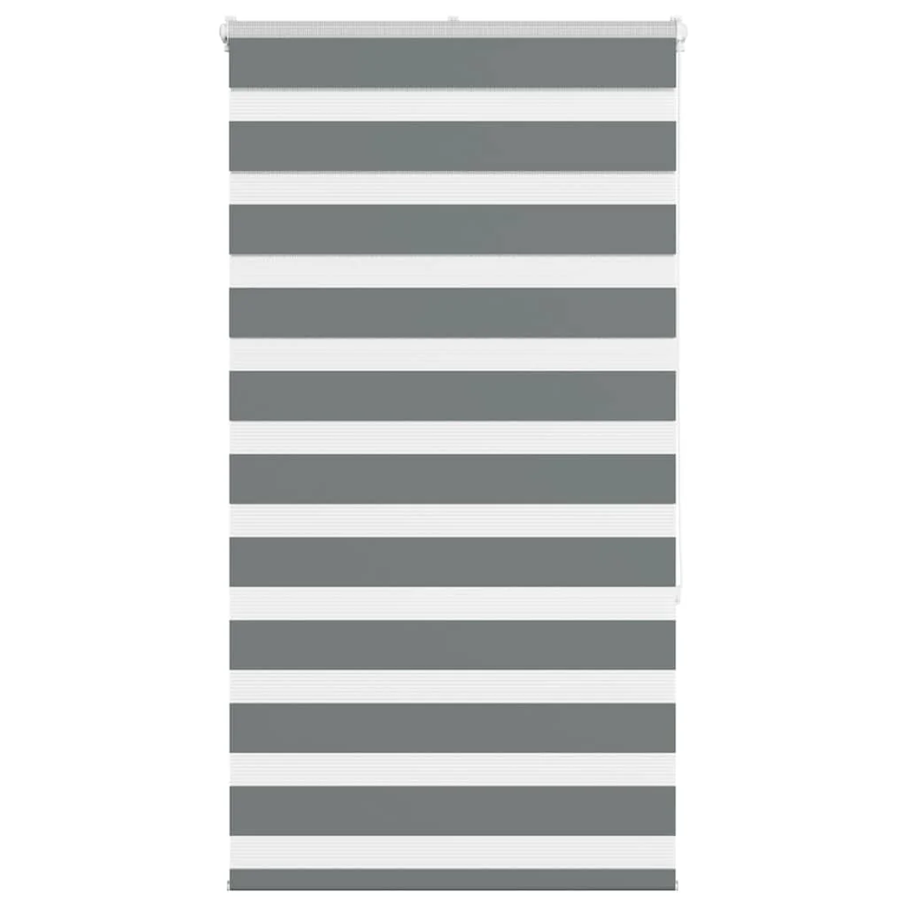 Zebra roleta tmavošedá 75x150 cm šírka látky 70,9 cm polyester