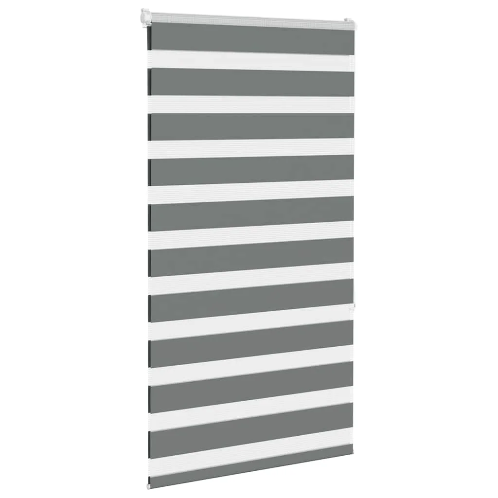 Zebra roleta tmavošedá 90x150 cm šírka látky 85,9 cm polyester