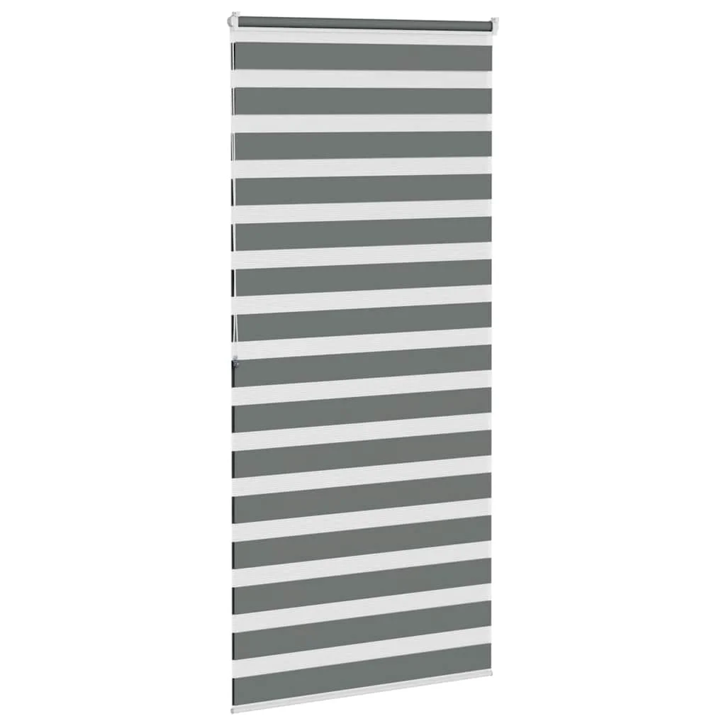 Zebra roleta tmavošedá 95x200 cm šírka látky 90,9 cm polyester