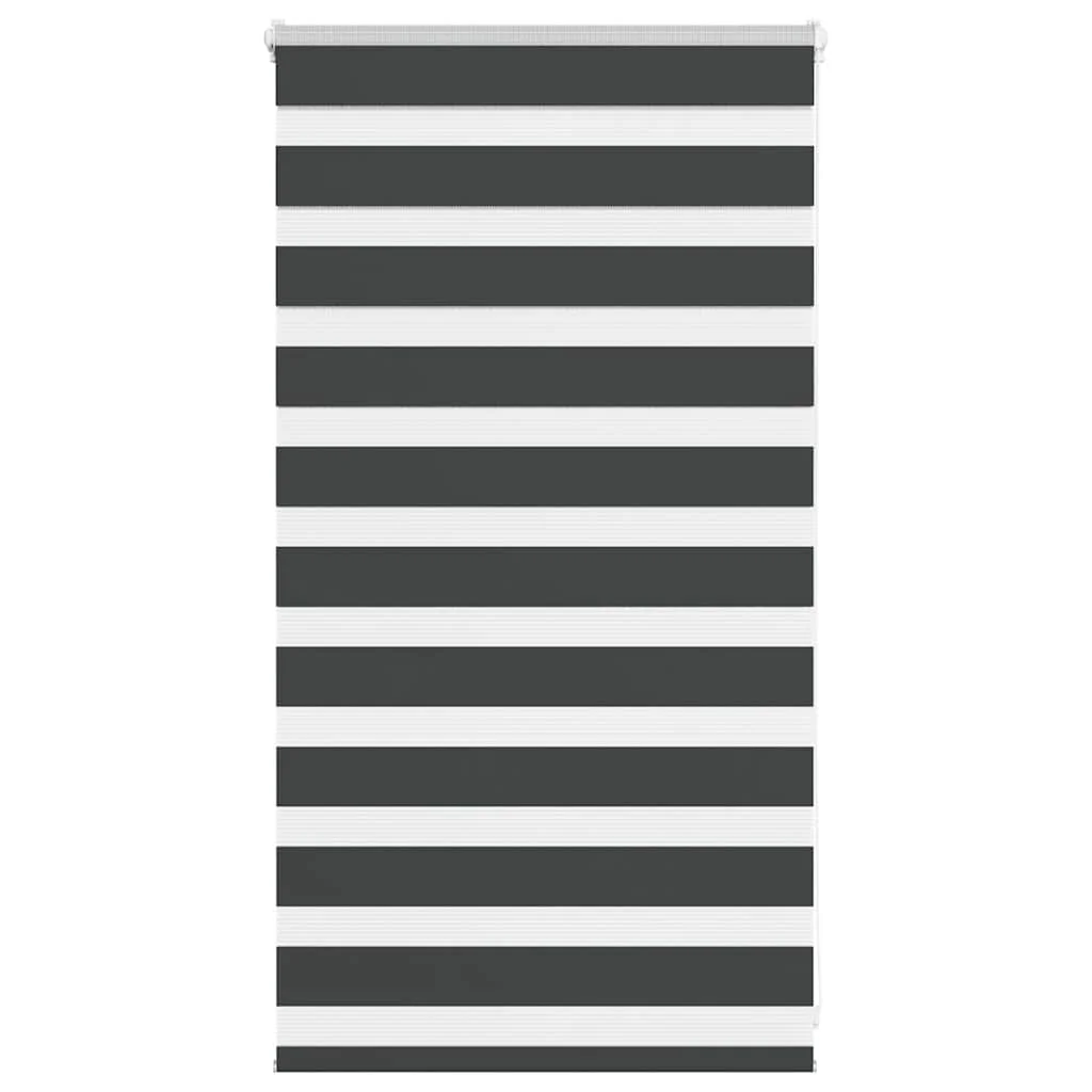 Zebra roleta čierna 80x100 cm šírka látky 75,9 cm polyester