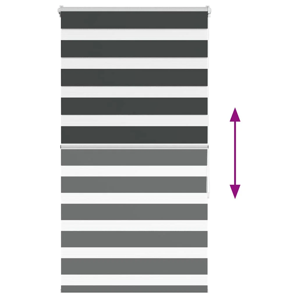 Zebra roleta čierna 90x150 cm šírka látky 85,9 cm polyester