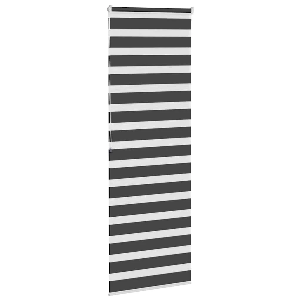 Zebra roleta čierna 75x200 cm šírka látky 70,9 cm polyester
