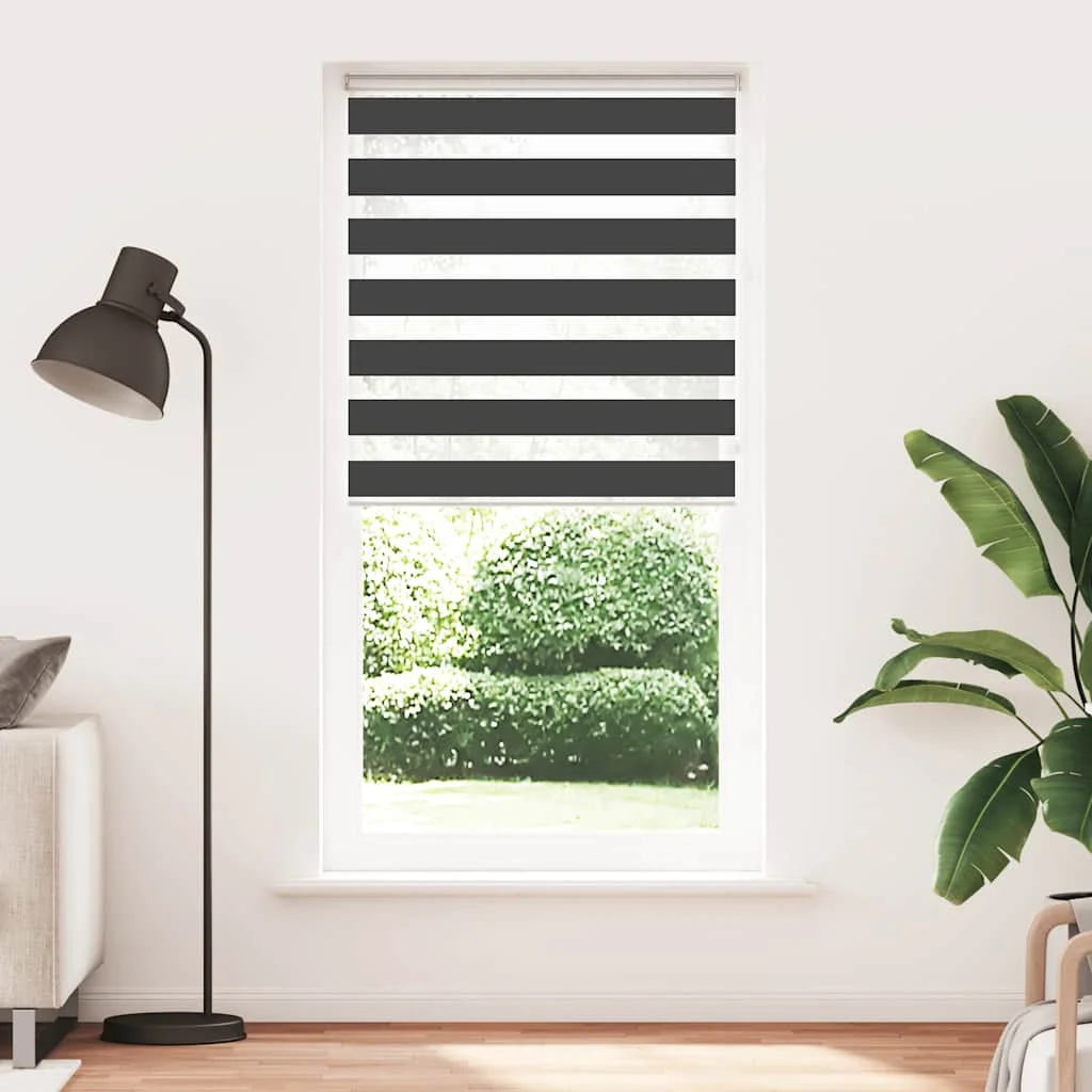 Zebra roleta čierna 100x200 cm šírka látky 95,9 cm polyester