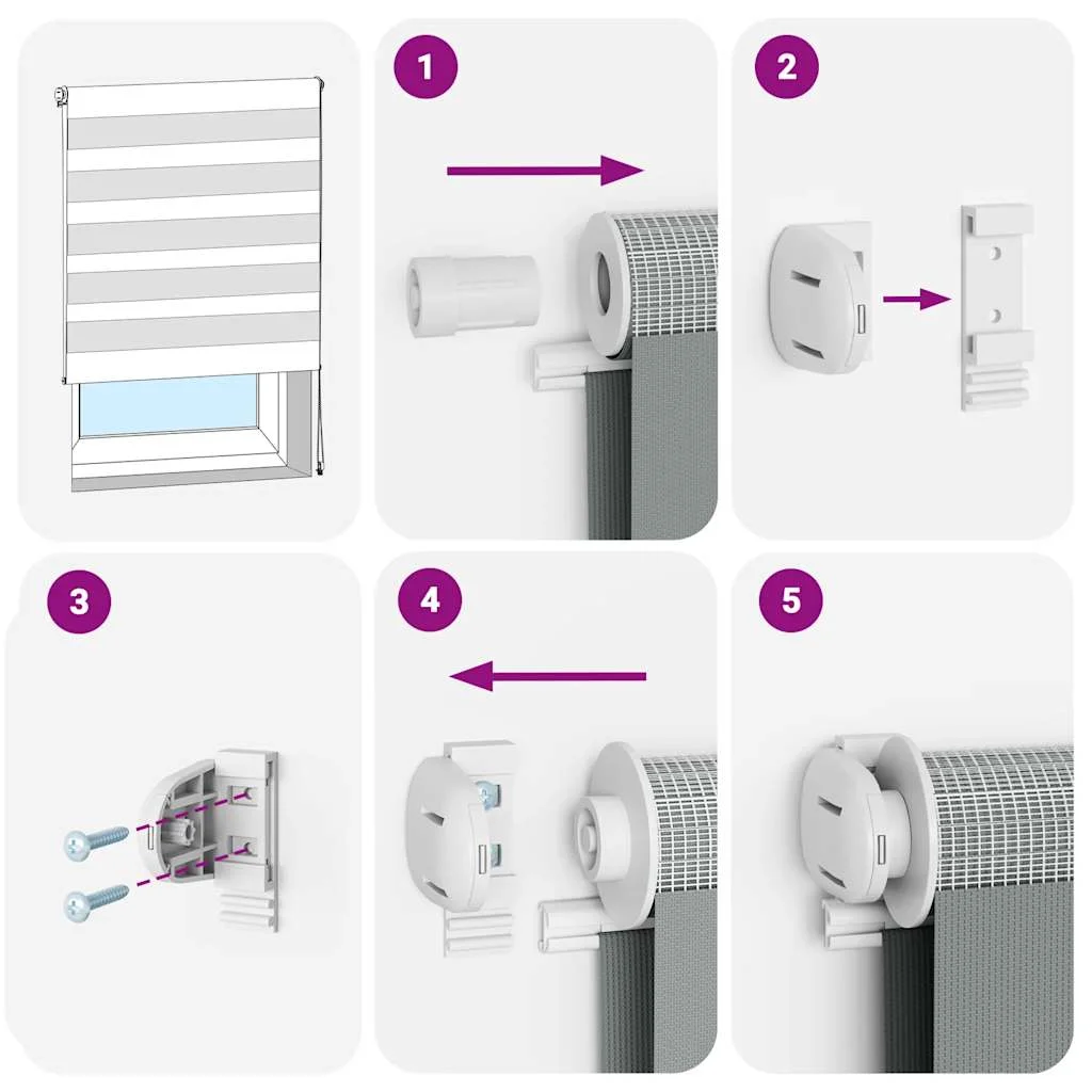Zebra roleta hnedá 105x150 cm šírka látky 100,9cm polyester