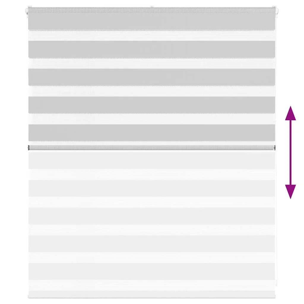 Zebra roleta svetlosivá 130x100cm šírka látky 125,9cm polyester