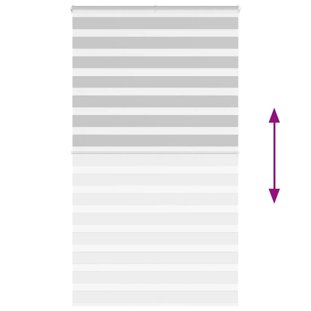 Zebra roleta svetlosivá 125x200cm šírka látky 120,9cm polyester
