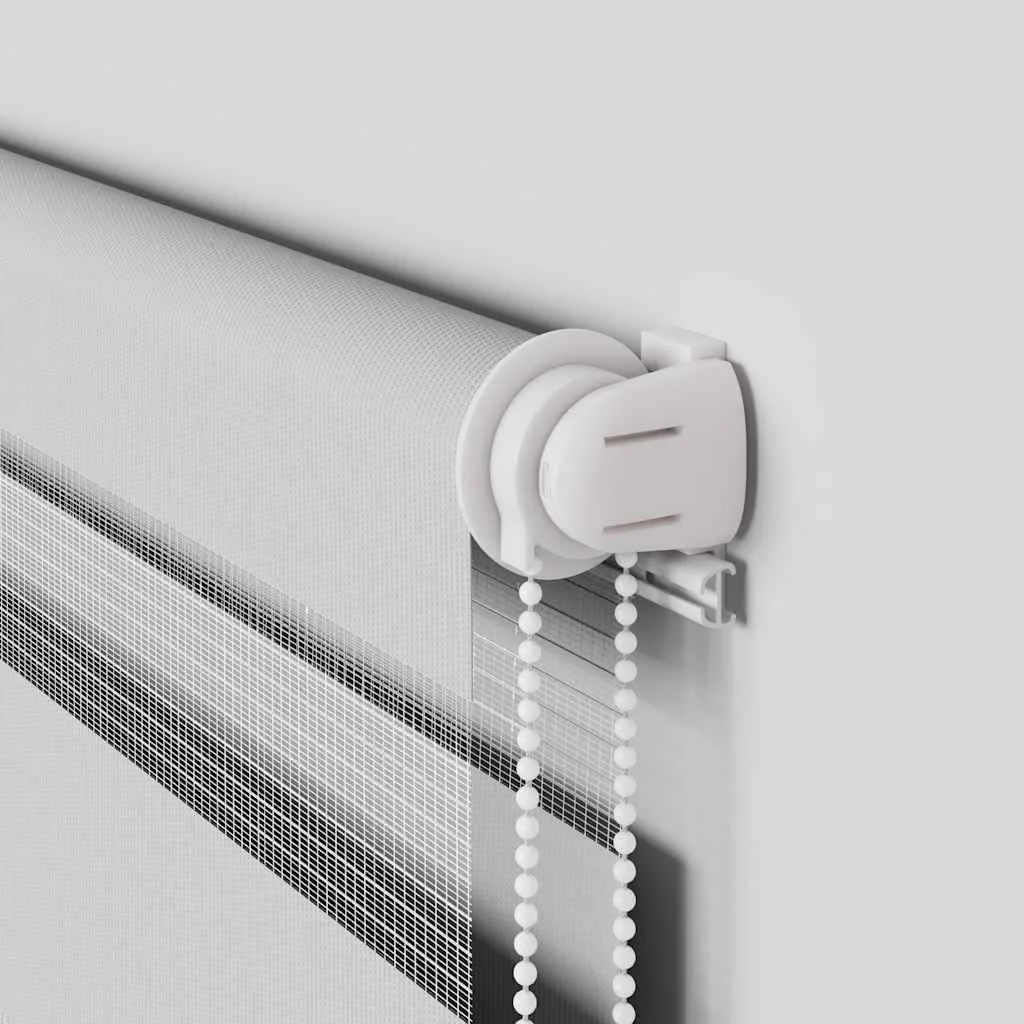 Zebra roleta svetlosivá 140x200cm šírka látky 135,9cm polyester